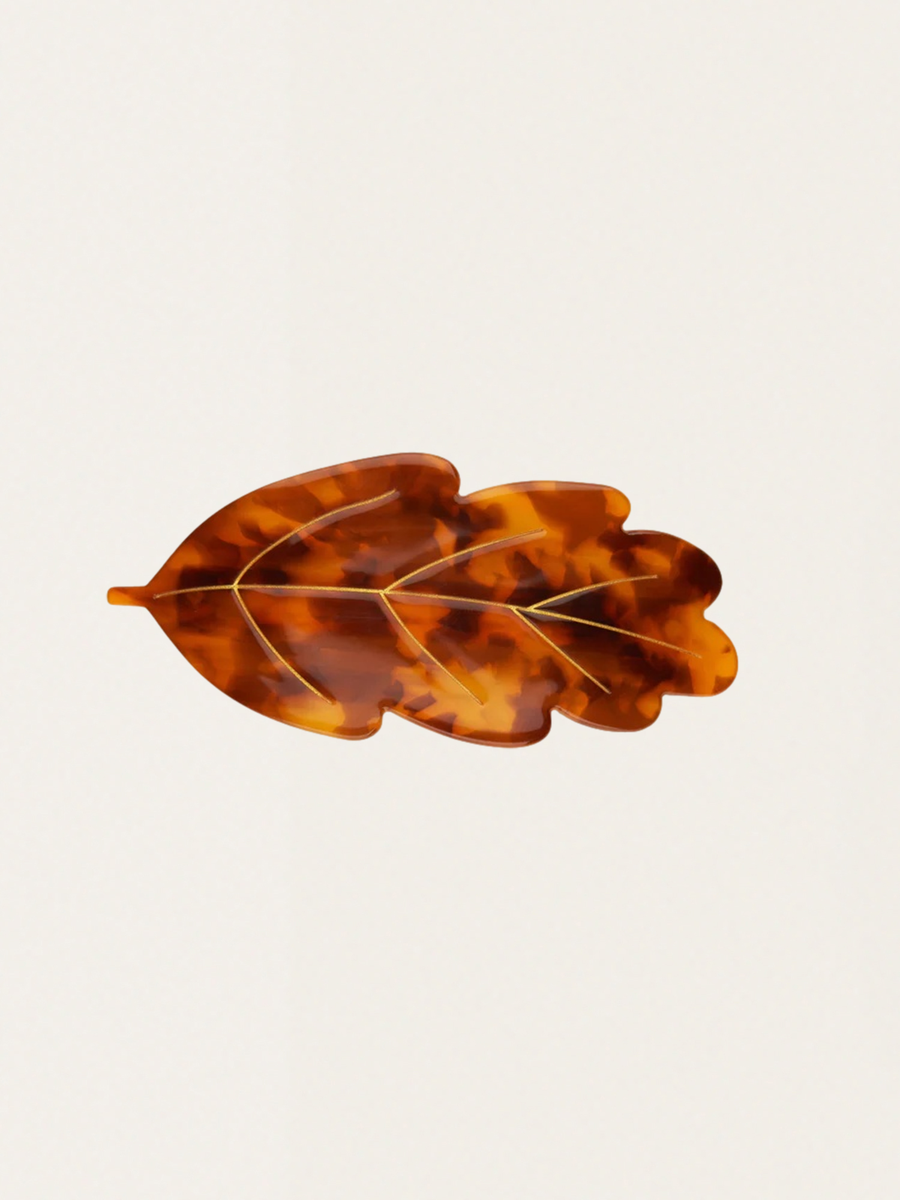 Duża spinka do włosów Oak leaf