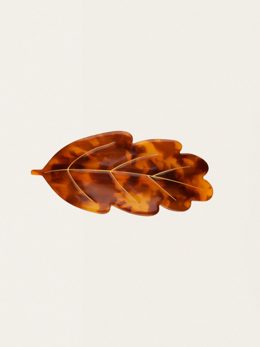 Duża spinka do włosów Oak leaf