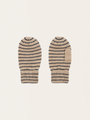 Wełniane rękawiczki mitenki Louli STRIPE BLUIE