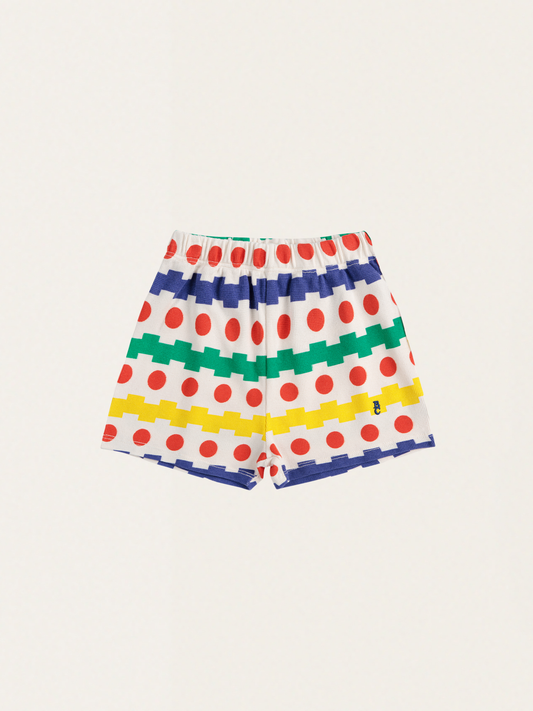 Krótkie bawełniane spodenki Kids Geometric all over