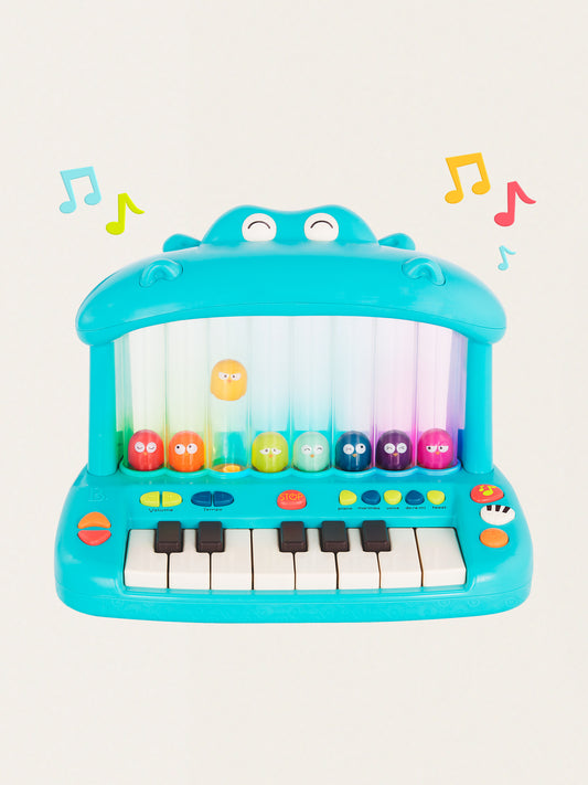 Keyboard hipopotam ze skaczącymi ptaszkami