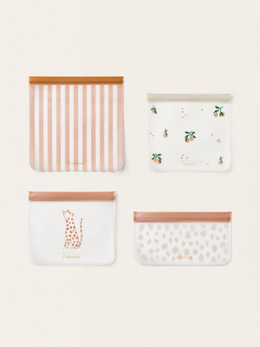 Wielorazowe torebki na żywność Clive Travel Bag 4 szt.