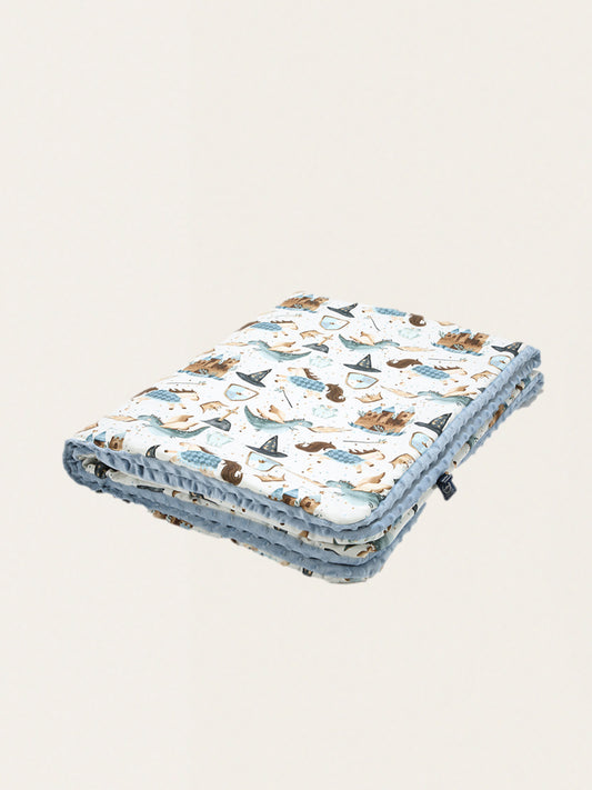 Dwustronny kocyk bawełniany Velvet