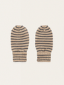 Wełniane rękawiczki mitenki Louli STRIPE BLUIE