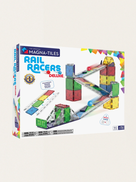 Klocki Magnetyczne Rail Racers XL 90 elementów
