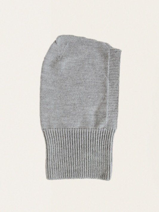 Bezszwowa kominiarka z włoskiej wełny merino Grey Melange