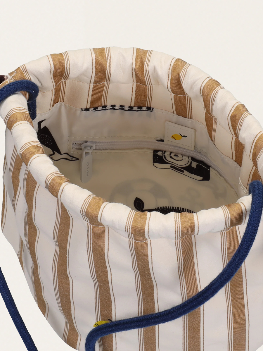 Mała torebka Pouch bag ray brown + ned blue