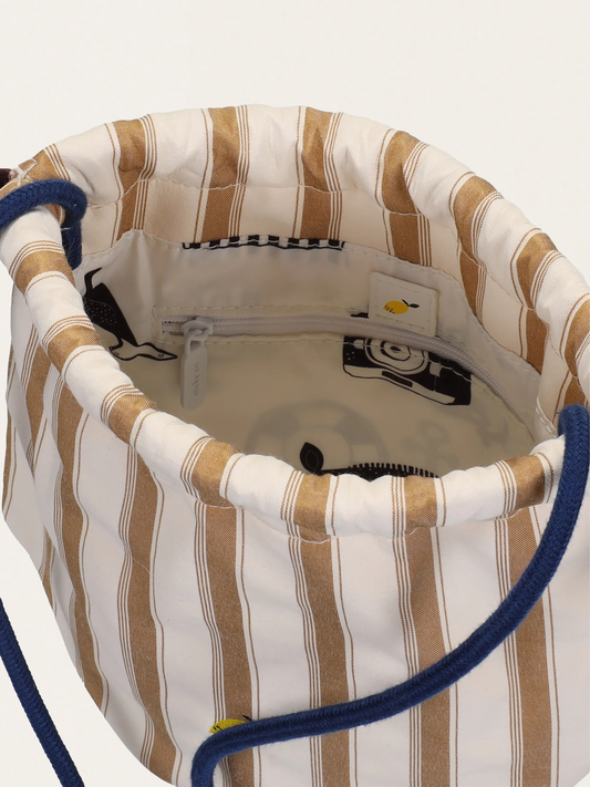 Mała torebka Pouch bag ray brown + ned blue