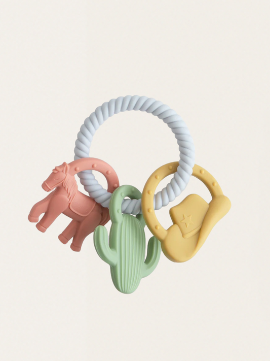 Silikonowy gryzak na kółku Western