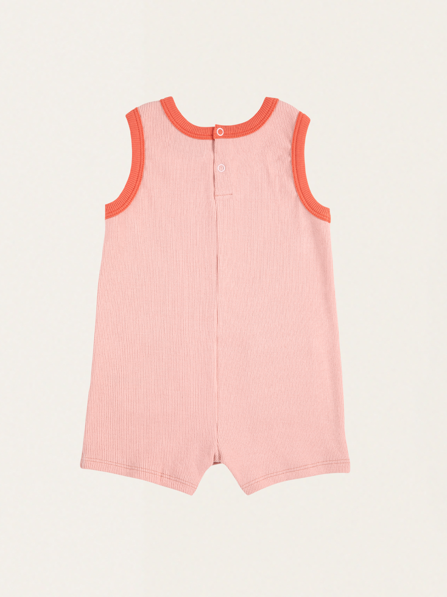 Bawełniany romper Baby Smiling Pink