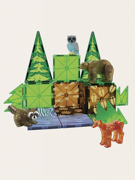 Klocki magnetyczne Forest Animals 25 elementów
