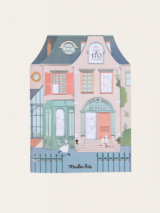 Kolorowanka z naklejkami Domek myszek