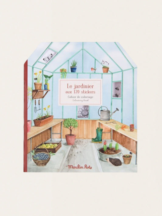 Kolorowanka z naklejkami Ogród