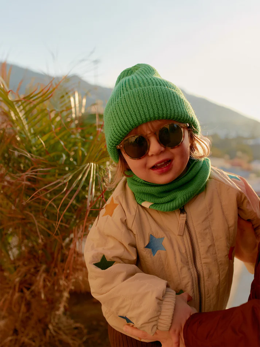 Całoroczna czapka z wełny merino Beanie Everyday Green