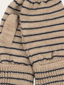 Wełniane rękawiczki mitenki Louli STRIPE BLUIE