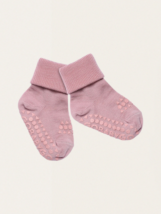 Antypoślizgowe skarpetki do raczkowania z wełny merino