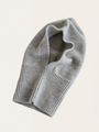 Bezszwowa kominiarka z włoskiej wełny merino Grey Melange