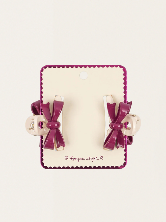 Klamry do włosów Belis Bow Heart Claw 2 szt.