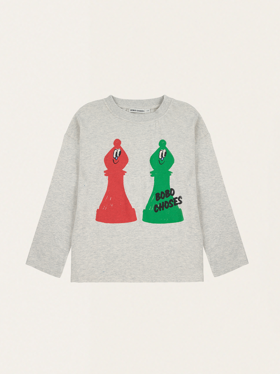 Bawełniany long sleeve Kids Checkmate