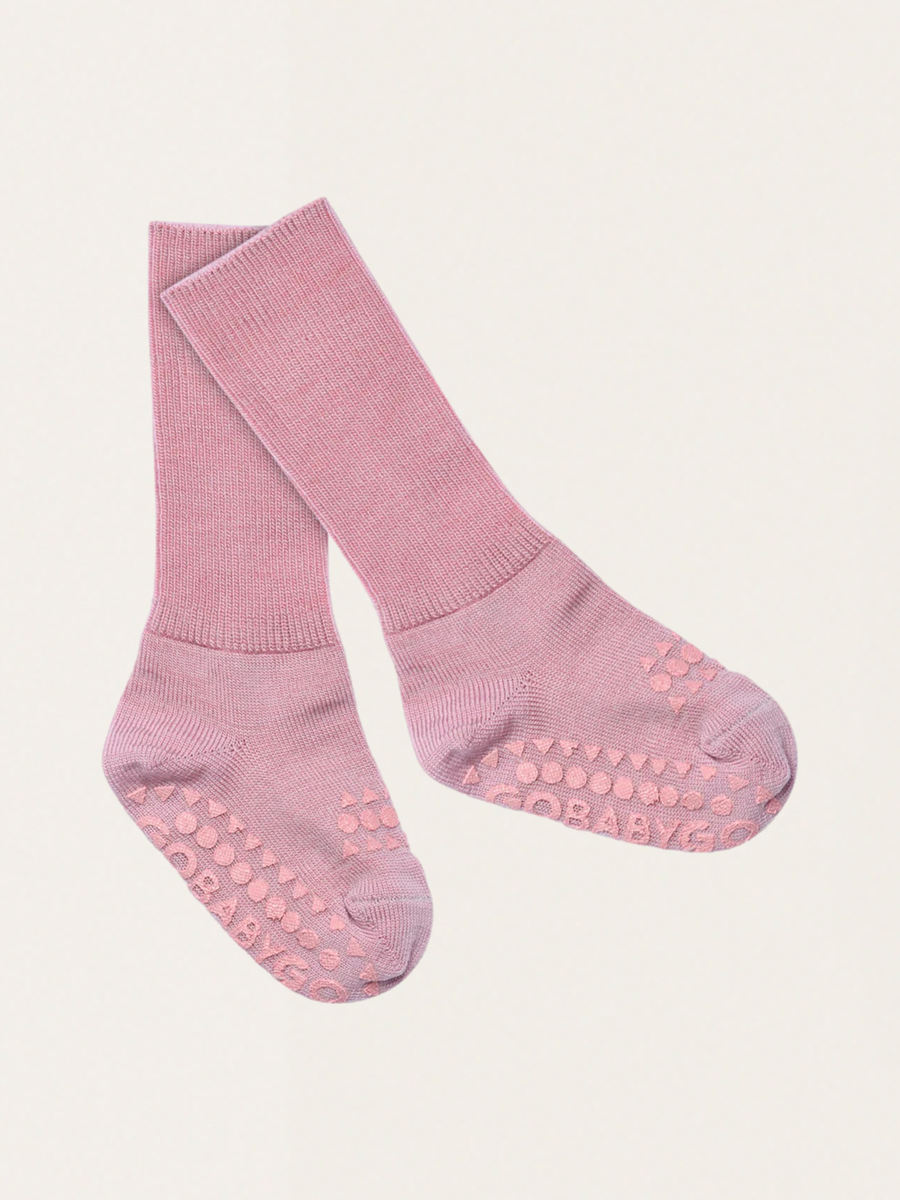 Antypoślizgowe skarpetki do raczkowania z wełny merino