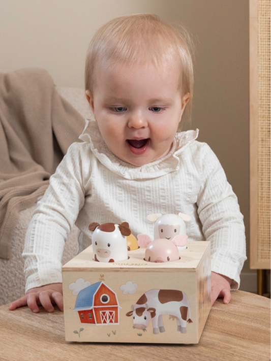 Drewniana zabawka pop-up Little Farm