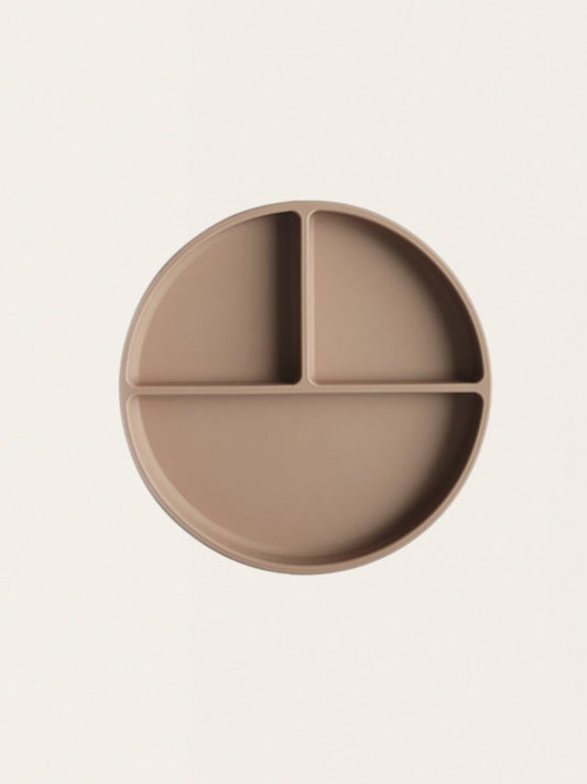 Silikonowy trójdzielny talerzyk z przyssawką