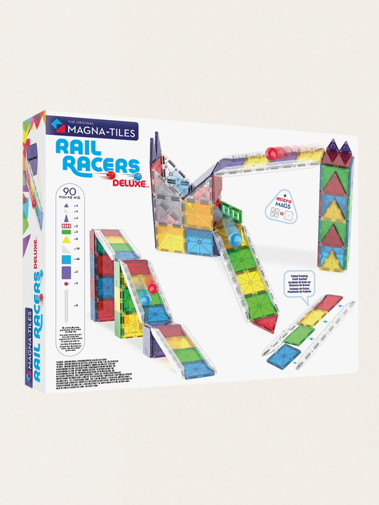 Klocki Magnetyczne Rail Racers XL 90 elementów