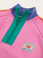 Bawełniana bluza z suwakiem Kids Smiling Color Block