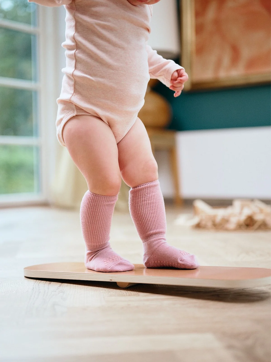 Antypoślizgowe skarpetki do raczkowania z wełny merino
