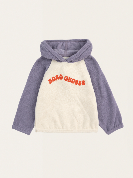 Bawełniana bluza frotte z kapturem Baby Wavy