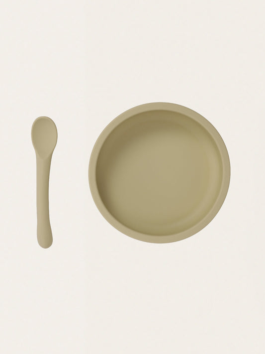 Silikonowy zestaw obiadowy do nauki jedzenia