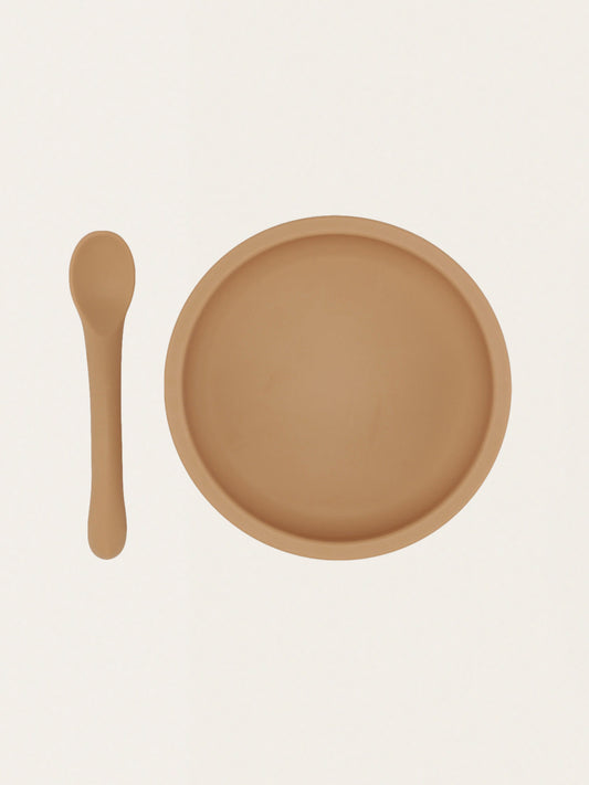 Silikonowy zestaw obiadowy do nauki jedzenia