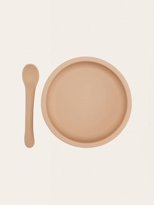 Silikonowy zestaw obiadowy do nauki jedzenia