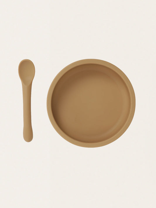 Silikonowy zestaw obiadowy do nauki jedzenia