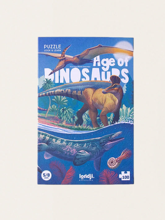 Puzzle z grą obserwacyjną Era Dinozaurów 100 el.