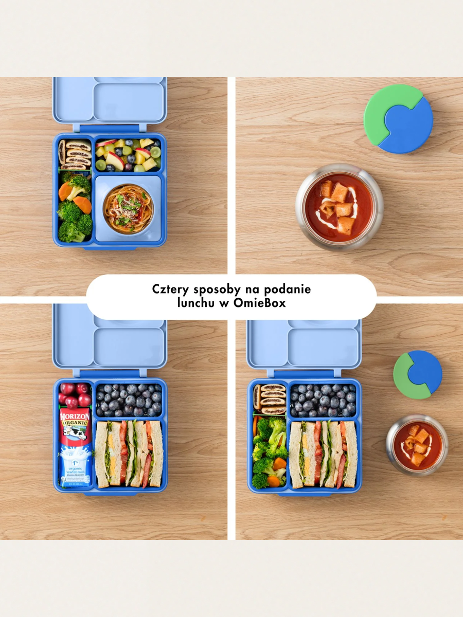 Lunchbox z przegródkami i termosem OmieBox