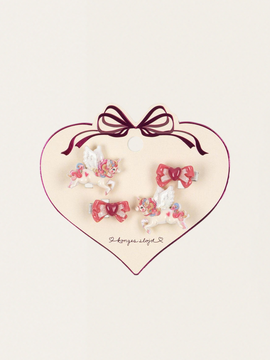 Spinki do włosów Unicorn Bow Hair Clip 4 szt.