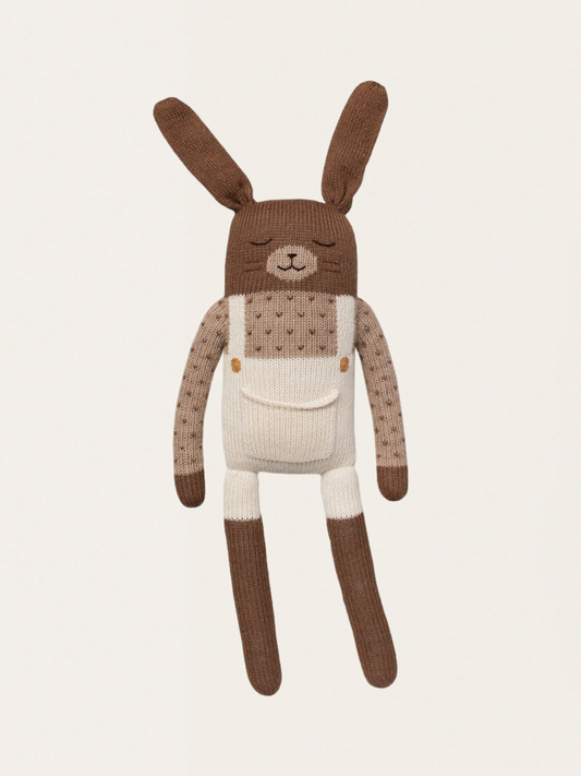 Duża ekologiczna przytulanka z alpaki - królik