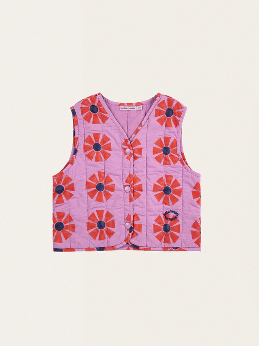 Bawełniana kamizelka pikowana Kids Kaleidoscope all over