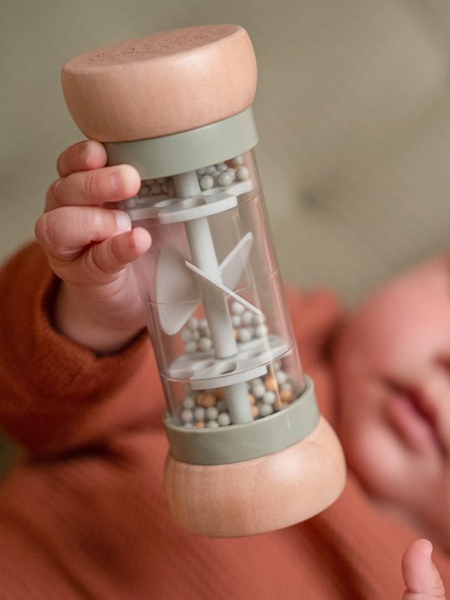 Little Farm Wooden Rain Rattle