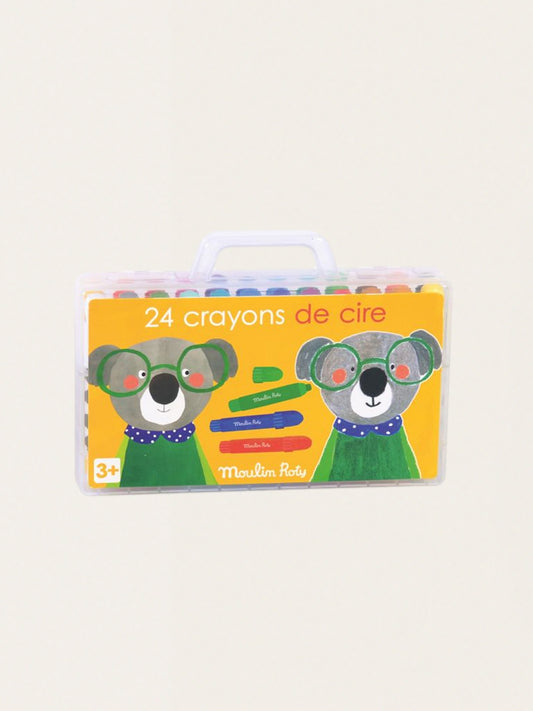 Kredki woskowe 24 kolory Les Popipop