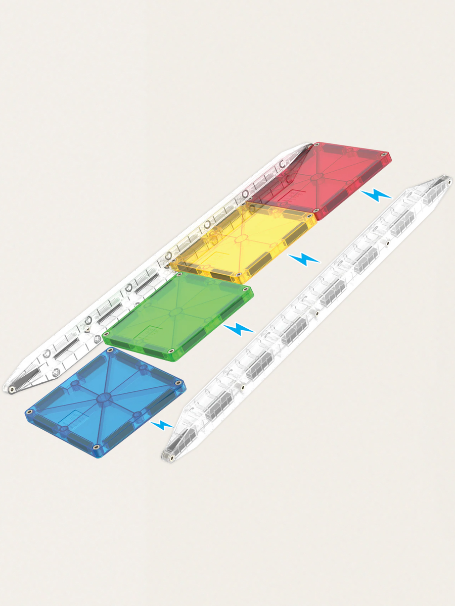 Klocki Magnetyczne Rail Racers XL 90 elementów