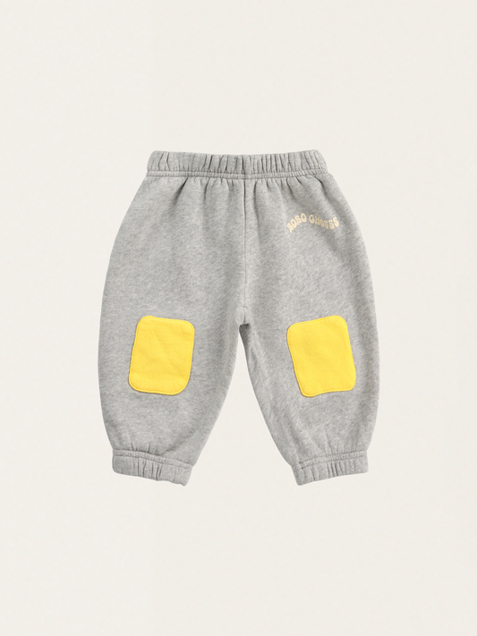 Bawełniane spodnie joggersy Baby Knee patches