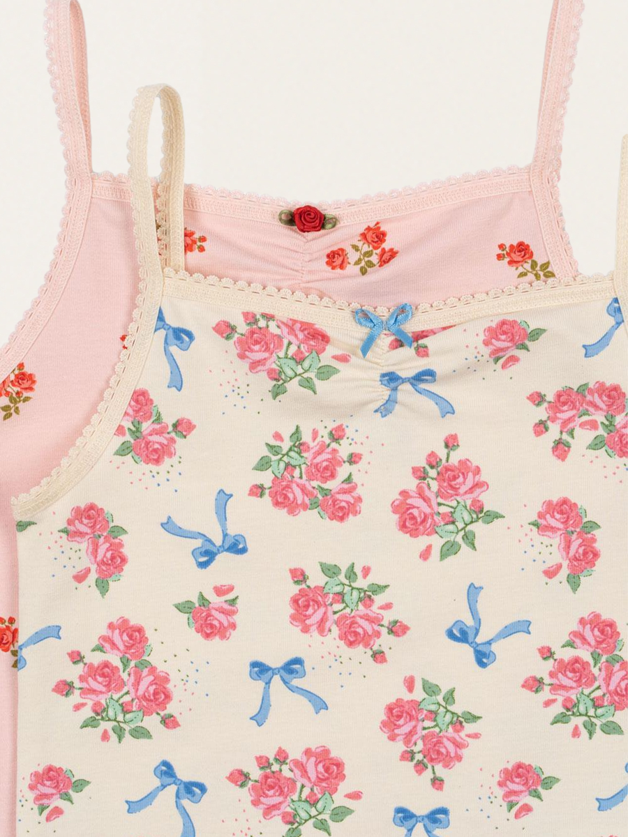 Bawełniana podkoszulka strap top 2-pak