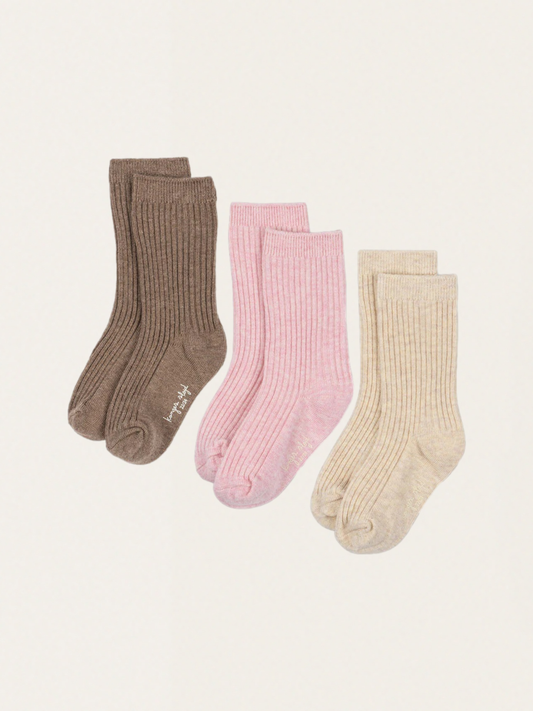 Prążkowane skarpetki 3-pak
