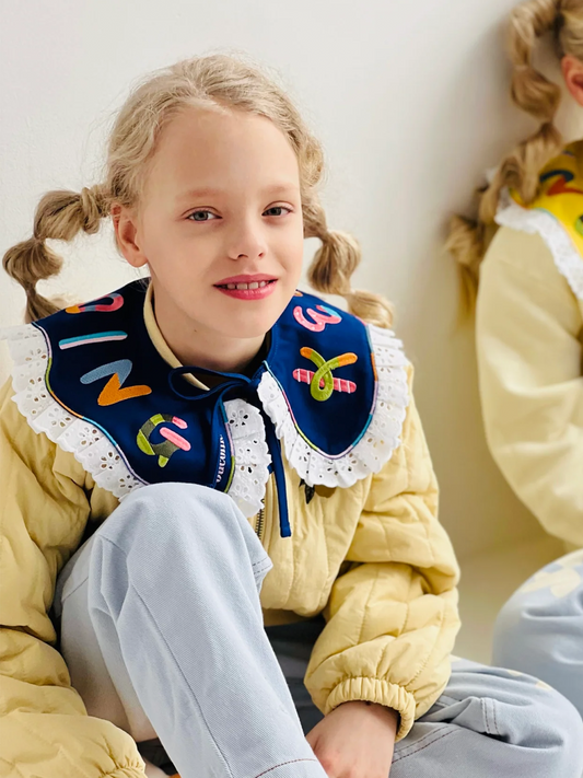 Haftowany kołnierzyk dziecięcy