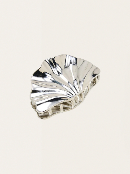 Klamra do włosów w kształcie muszli Marina Silver