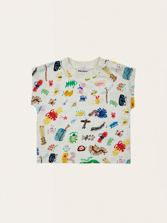 Bawełniany T-shirt Baby Funny Insects all over