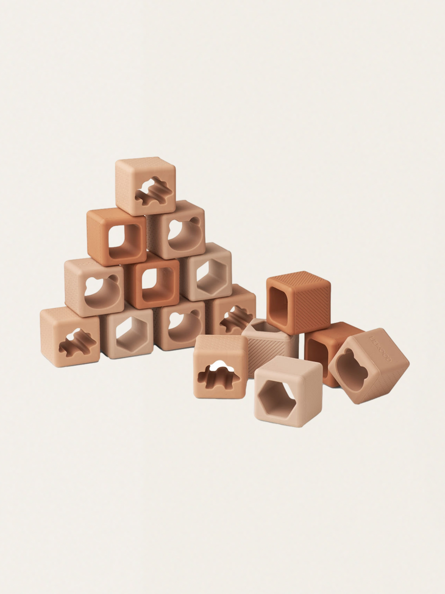 Klocki sensoryczne Loren building blocks Tuscany rose