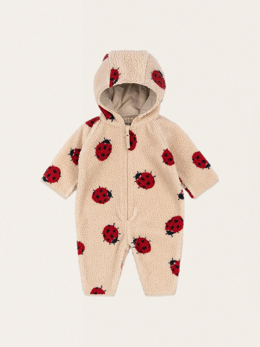 Polarowy kombinezon Teddy Jody Ladybug sand